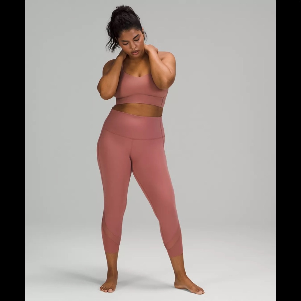 Lululemon Wunder Under Crop High-Rise Roll Down Scallop Full-On Luxtreme 23”